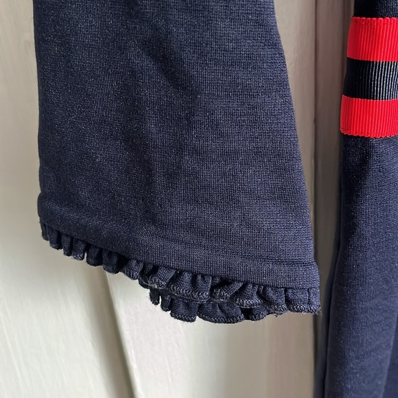 Boden Annette Ponte Midi Dress Navy with Red Ribbon - Picture 7 of 10